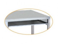 Tiroir clavier pour table inox